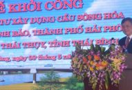 Khởi công xây dựng cầu sông Hóa trên QL37,  kết nối Hải Phòng -Thái Bình