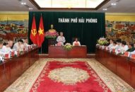 Tiểu Ban văn kiện Đại hội Đảng làm việc với lãnh đạo Thành phố