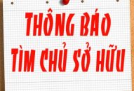 TÌM CHỦ SỞ HỮU NGÀY 13-5-2019