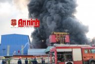 Khống chế thành công đám cháy tại Công ty TNHH xuất nhập khẩu Phú Lâm
