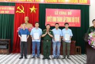 Công bố quyết định thành lập Trung đội tự vệ Công ty CP SX&TM Sơn Thủy