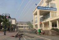 Thực tập phương án chữa cháy, cứu nạn cứu hộ tại BV Trẻ em Hải Phòng