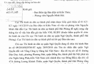 Chi cục thi hành án nhân sự thành phố Hải Phòng trao đổi cung cấp thông tin báo chí