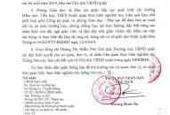 Xử lý vi phạm đối với một giáo viên Trường Tiểu học Quán Toan