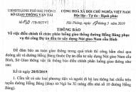 Thông báo điều chỉnh tổ chức phân luồng giao thông đường Hồng Bàng phục vụ thi công Dự án đầu tư xây dựng Nút giao Nam cầu Bính