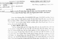 Tuyên truyền 50 năm thực hiện Di chúc của Chủ tịch Hồ Chí Minh và kỷ niệm 50 năm  Ngày mất của Người (02/9/1969 – 02/9/2019)