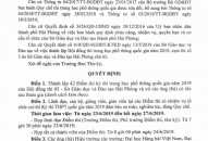 Quyết định về việc thành lập các Điểm thi kỳ thi trung học phổ thông quốc gia năm 2019 Hội đồng thi 03 – Sở Giáo dục và Đào tạo Hải Phòng