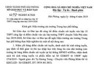 Thông báo tiếp nhận hồ sơ nhập học lớp 10 THPT công lập năm học 2019-2020