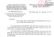 Thông báo điểm thi nâng ngạch công chức, thăng hạng viên chức hành chính lên chuyên viên chính năm 2018