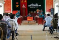 Xã Tiên Minh tổ chức diễn tập chiến đấu phòng thủ