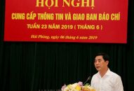 Hội nghị giao ban và cung cấp thông tin báo chí tháng 6/2019
