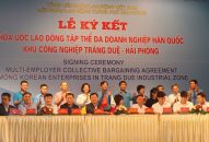 Hải Phòng: Ký kết thỏa ước lao động nhóm với 19 doanh nghiệp Hàn Quốc