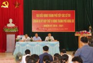 Đại biểu HĐND thành phố tiếp xúc cử tri chuẩn bị kỳ họp thứ 10 HĐND thành phố khóa XV