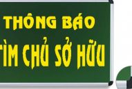 TÌM CHỦ SỞ HỮU NGÀY 13-6-2019