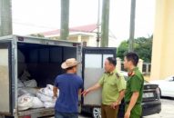 Bắt giữ vụ vận chuyển nửa tấn mỡ bẩn và bì lợn thối