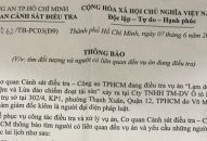 Truy tìm 2 đối tượng liên quan đến vụ giám đốc mượn nhiều ôtô mang đi bán