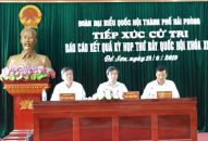 Đoàn đại biểu Quốc hội thành phố Hải Phòng:  Tiếp xúc cử tri tại quận Đồ Sơn