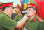 Phòng Cảnh sát cơ động – CATP: Công bố quyết định nâng lương, thăng cấp bậc hàm sỹ quan CAND