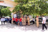 Lực lượng Công an thành phố Hải Phòng tiếp sức thi tốt nghiệp THPT quốc gia ngày thứ 2 tại trường Trường Mạc Đĩnh Chi trên địa bàn quận Dương Kinh – Hải Phòng