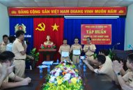 Trạm KSGT Bạch Đằng– Phòng Cảnh sát đường thủy tổ chức kiểm tra đánh giá nội dung lý thuyết và thực hành