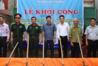 Phường Hải Thành (Dương Kinh):  Khởi công xây dựng nhà ở cho thương binh Đặng Bá Bù