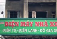 Cháy cửa hàng kinh doanh đồ điện tại xã Toàn Thắng (Tiên Lãng)