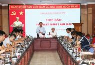 UBND tỉnh họp báo thường kỳ tháng 7-2019: Tốc độ tăng trưởng kinh tế (GRDP) Quảng Ninh tăng 12,09%