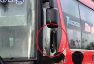 4 thanh niên chặn đầu ném vỡ kính xe khách giữa ban ngày