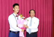 Bí thư Thành ủy Lê Văn Thành gặp mặt, biểu dương học sinh đoạt HCV Olympic Toán quốc tế