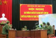 Huyện An Lão diễn tập khu vực phòng thủ