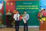 Quận ủy Lê Chân Thành lập Chi bộ Cty CP Thương mại Minh Dũng