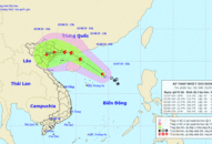 Đến sáng 1/8, áp thấp nhiệt đới có thể mạnh lên thành bão