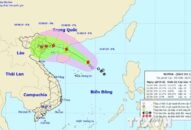 Bão số 3 di chuyển theo hướng Tây Tây Bắc, sức gió mạnh cấp 9