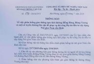 Thông báo phân luồng tạm thời đường Hồng Bàng, Hùng Vương