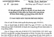 Quyết định số 33/QĐ-UBND ngày 5/1/2018 của UBND thành phố về việc giải quyết chế độ trợ cấp đối với cựu thanh niên xung phong và thân nhân cựu thanh niên xung phong đã hoàn thành nhiệm vụ trong kháng chiến (đợt 8)