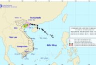 Bão số 3 đã suy yếu thành áp thấp nhiệt đới