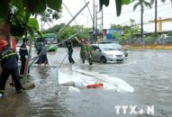 Hình ảnh miền Bắc vật lộn chống chọi với ảnh hưởng của bão số 3