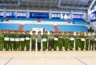 Tổng duyệt công tác tập luyện của Đội tuyển Điều lệnh Công an thành phố