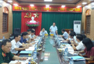 Nhóm Khảo sát của Tiểu ban Văn kiện Đại hội XVI Đảng bộ thành phố làm việc tại Huyện ủy Vĩnh Bảo