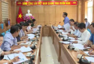 Nhóm Khảo sát của Tiểu ban Văn kiện Đại hội XVI Đảng bộ thành phố làm việc tại Quận ủy Kiến An