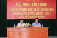 Lãnh đạo cấp ủy, chính quyền huyện An Lão đối thoại với nhân dân