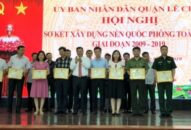 Quận Lê Chân:  Khen thưởng 30 tập thể, cá nhân có thành tích xuất sắc trong xây dựng  nền quốc phòng toàn dân (giai đoạn 2009 – 2019)