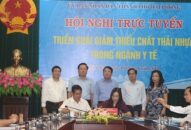 Hội nghị trực tuyến triển khai giảm thiểu rác thải nhựa trong ngành y tế