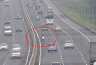 Nam thanh niên chạy xe máy ngược chiều 10 km trên cao tốc Hà Nội – Hải Phòng