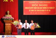 Công bố các quyết định của Ban Thường vụ Thành ủy về công tác cán bộ Quận ủy Hải An