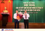 Công bố quyết định đồng chí Đào Trọng Đức giữ chức Bí thư Quận ủy Ngô Quyền