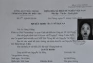 Truy nã bị can Nguyễn Thị Thủy