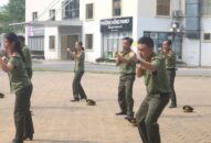 Phòng PA04 – CATP tổ chức tập huấn điều lệnh,  huấn luyện võ thuật năm 2019