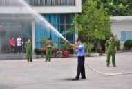 Kiểm tra PCCC tại Công ty CP Đầu tư và dịch vụ Vĩnh An,Cụm Công nghiệp Tân Liên