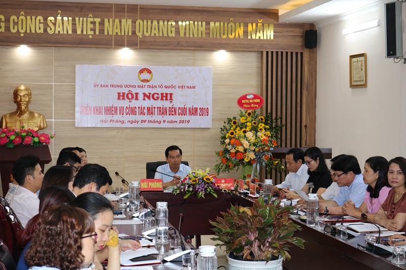 Các đại biểu thuộc điểm cầu Hải Phòng